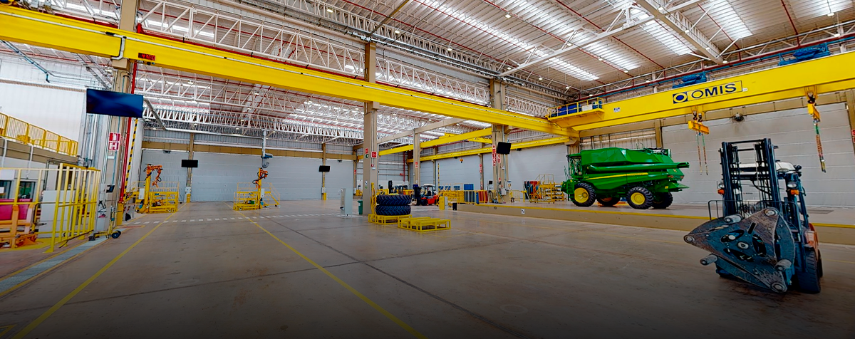John Deere | Projeto New Shipping da John Deere em Horizontina com execução da Construcione e foco em infraestrutura e desempenho industrial.