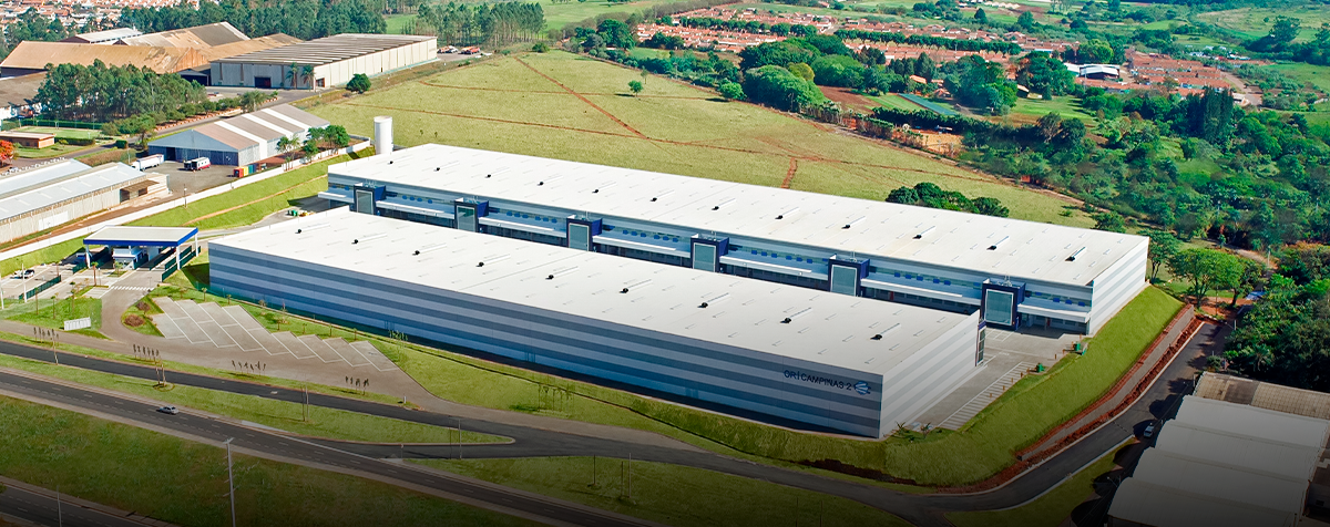 BTG Log | Projeto da BTG Log em Campinas/SP com 42.000 m², incluindo 21 galpões industriais, portaria, restaurante, convivência